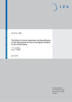 The Effect of Family Separation and Reunification