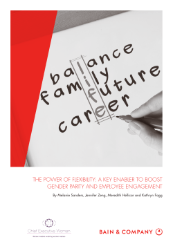 the power of flexibility: a key enabler to boost gender