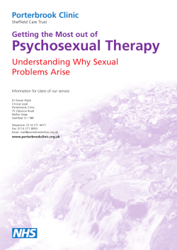 Psychosexual Therapy - Sheffield Health and Social Care NHS