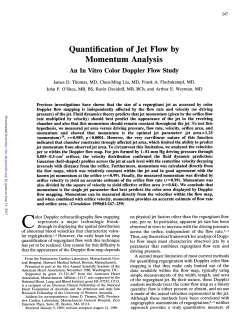 Quantification of jet flow by momentum analysis