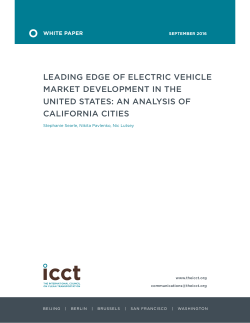 Leading edge of electric vehicle market development in the United