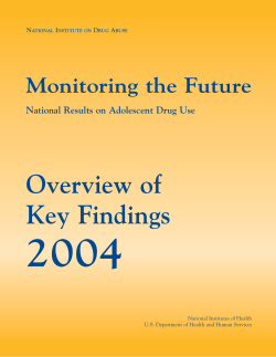 Overview of Key Findings - 2004