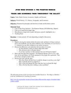 Star Wars Episode 1 - Star Wars in the Classroom