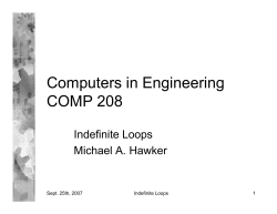 Computers in Engineering COMP 208