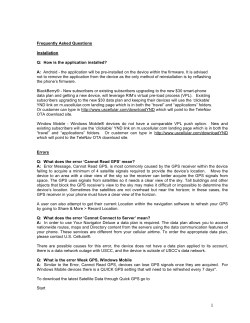 Frequently Asked Questions A