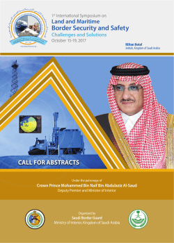Call for Abstracts - First International Symposium on Border Security