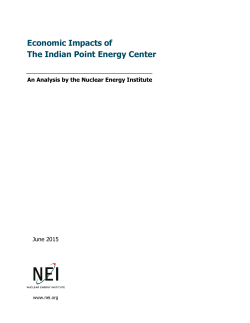 Economic Impacts of The Indian Point Energy Center