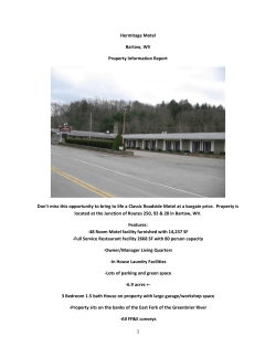 Hermitage Motel Bartow, WV Property Information