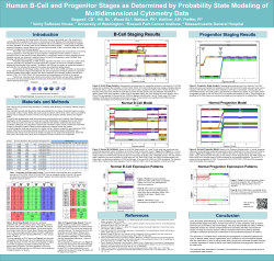 Human B-Cell and Progenitor Stages as