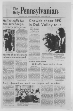 Crowds cheer RFK ey tour - Penn Libraries