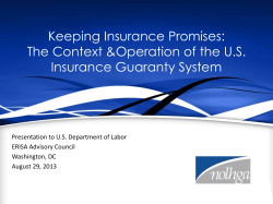 NOLHGA Testimony to the Department of Labor ERISA