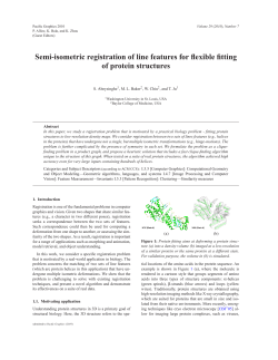 Semi-isometric registration of line features for flexible fitting of
