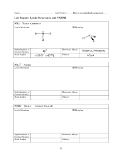Lewis Structures and VSEPR NH3