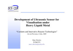 Development of Ultrasonic Sensor for Visualisation under Heavy