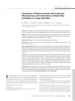 Association of Physical Activity with Trabecular Microstructure and