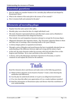Understanding the structure of Faustus