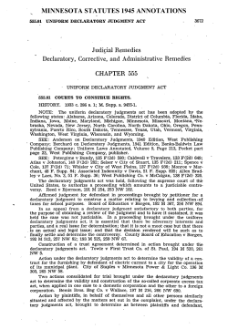 Judicial Remedies Declaratory, Corrective, and Administrative