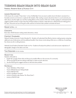 Lesson Description Grade Level: 9-12 Concepts Content Standards