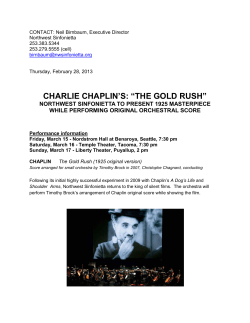 CHARLIE CHAPLIN`S: &ldquo;THE GOLD RUSH&rdquo;