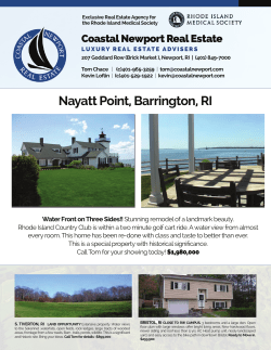 Nayatt Point, Barrington, RI - Rhode Island Medical Society