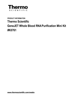 GeneJET Whole Blood RNA Purification Mini Kit