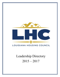 Leadership Directory 2015 &ndash; 2017