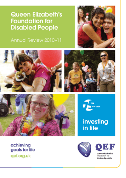PDF - Queen Elizabeth`s Foundation for Disabled People