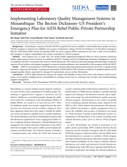 Implementing Laboratory Quality Management