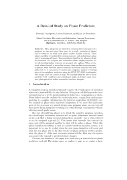 A Detailed Study on Phase Predictors