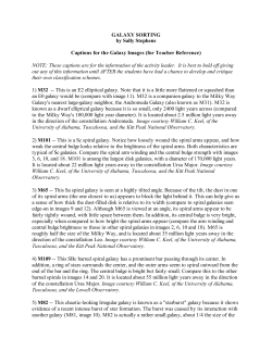 GALAXY SORTING by Sally Stephens Captions