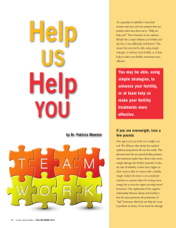 Help Us Help You - McGill Reproductive Centre