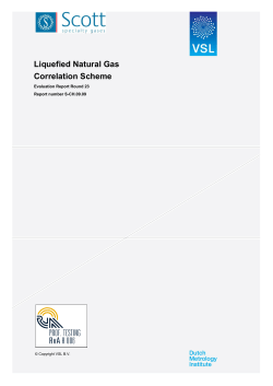 Liquefied Natural Gas Correlation Scheme