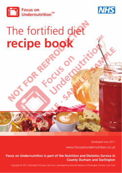The Fortified Diet recipe Book