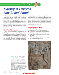 Chapter 12 Lesson 3: Making a Layered Low-Relief Panel