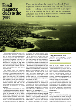 Fossil magnets: clues to the past