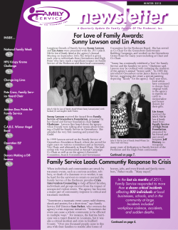 newsletter - Family Service of the Piedmont