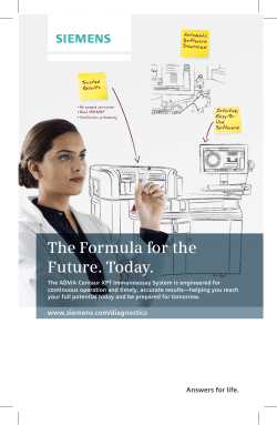 The Formula for the Future. Today.