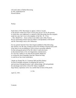 Life and Letters Of Robert Browning
