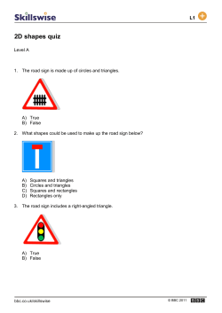 2D shapes quiz