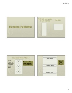 Bonding Foldable: