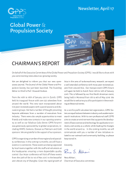 April Newsletter - Global Power and Propulsion Society