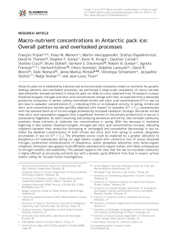 Macro-nutrient concentrations in Antarctic pack ice: Overall patterns