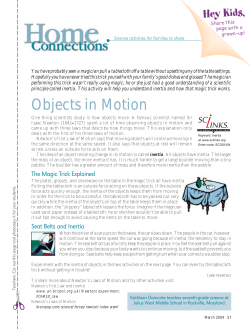 Objects in Motion