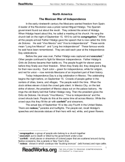 The Mexican War of Independence