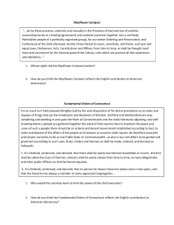 Mayflower Compact 1. Whose rights did the Mayflower