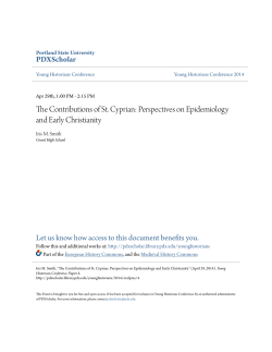 The Contributions of St. Cyprian: Perspectives on