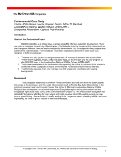 Loxahatchee National Wildlife Refuge (ARM