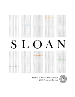 2010 - Sloan Foundation