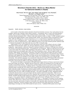 Strontium Chloride (SrCl &ndash; 6H2O) as a Mass