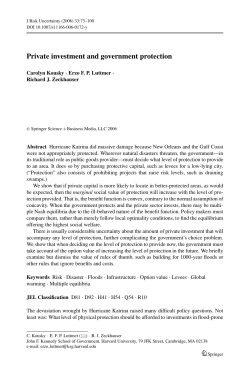 Private investment and government protection